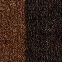 Tica Smudsmåtte - 60x90 cm. Stripes - Cognac/Mørkebrun/Sort