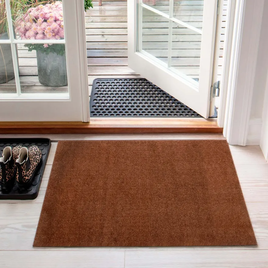Tica Smudsmåtte - 60x90 cm. - Unicolor Cognac