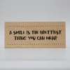 Treviso Design træskilt - A smile