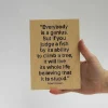 Treviso Design træskilt - Everybody is a genius