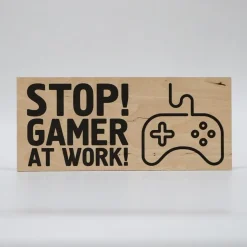 Treviso Design træskilt - Gamer at work