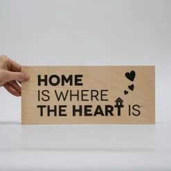 Treviso Design træskilt - Home is