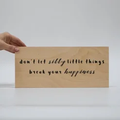 Treviso Design træskilt - Silly little things