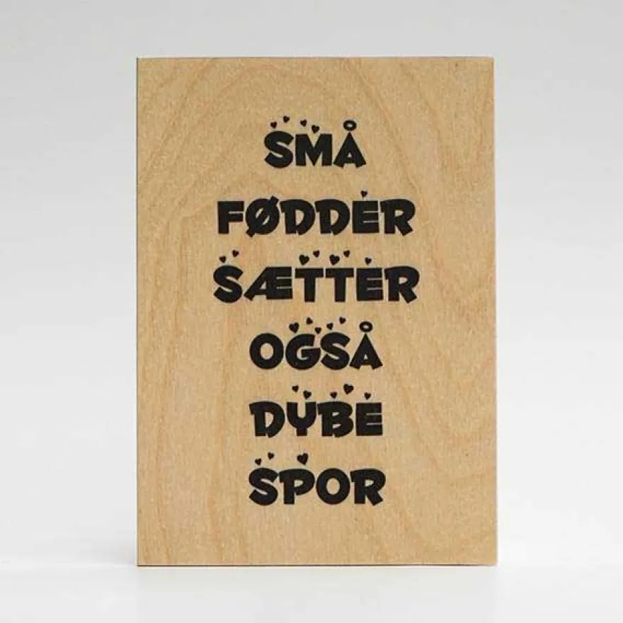 Treviso Design træskilt - Små fødder