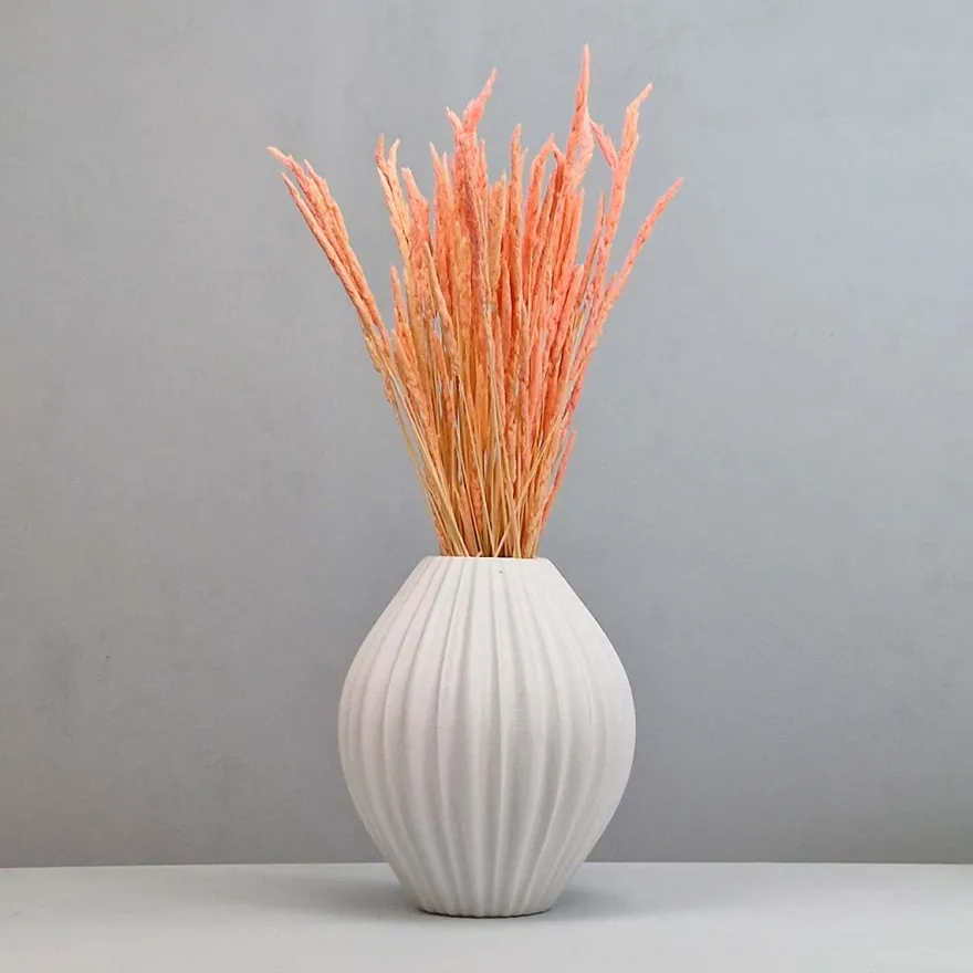 Tørrede Blomster - Enggræs, Light Pink