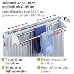Tørrestativ til radiatoren