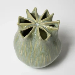 Vase i keramik, Fennel 13cm - Lysegrøn