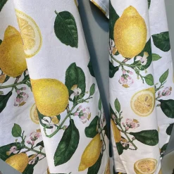Viskestykke i økologisk bomuld - Citroner