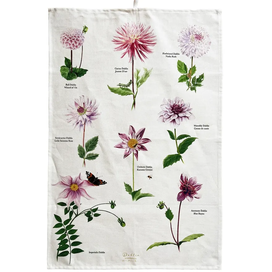 Viskestykke i økologisk bomuld - Dahlia