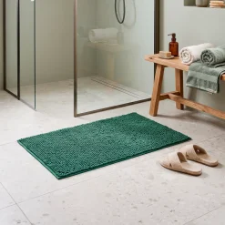 Wenko Allstar Chenille Bademåtte - Grøn - 50x80 cm