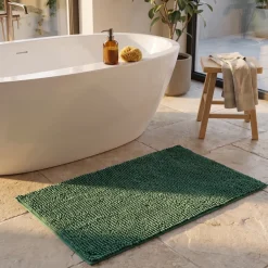 Wenko Allstar Chenille Bademåtte - Grøn - 50x80 cm