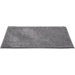Wenko Allstar Chenille Bademåtte 50x80 cm - Antracitgrå