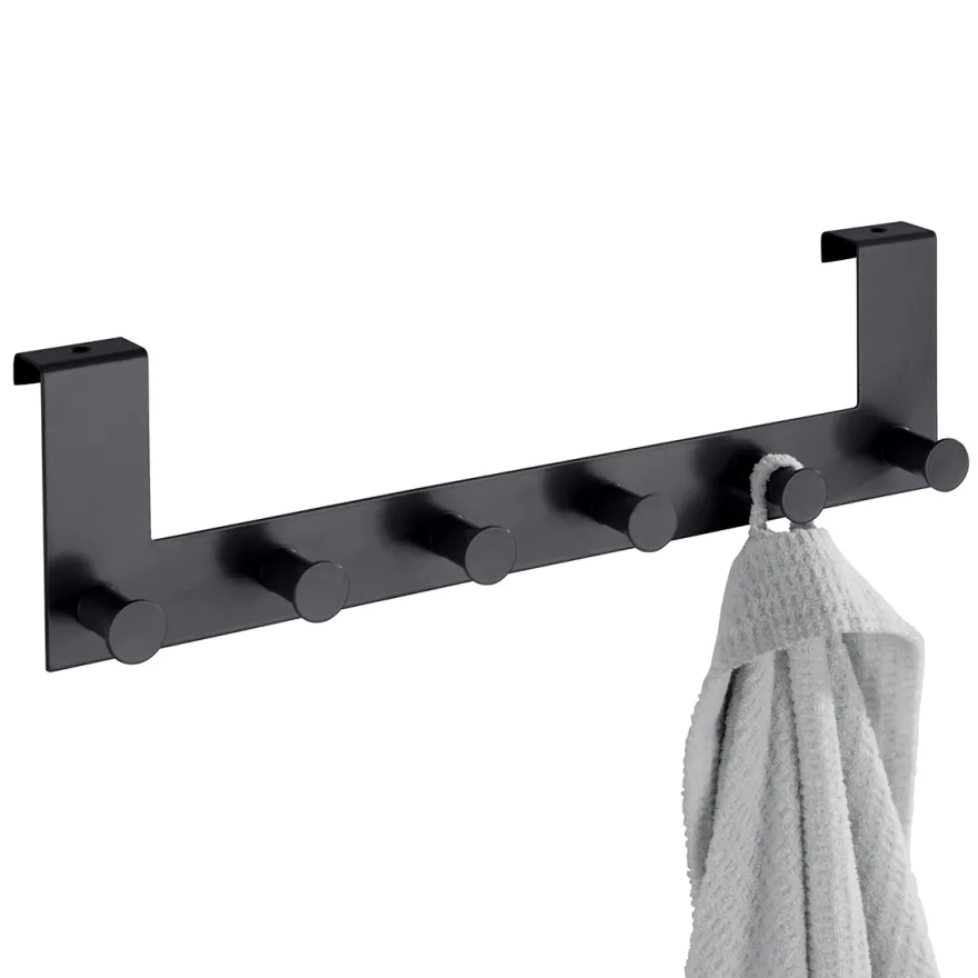 Wenko Knagerække til skabslåge - Celano, Sort metal