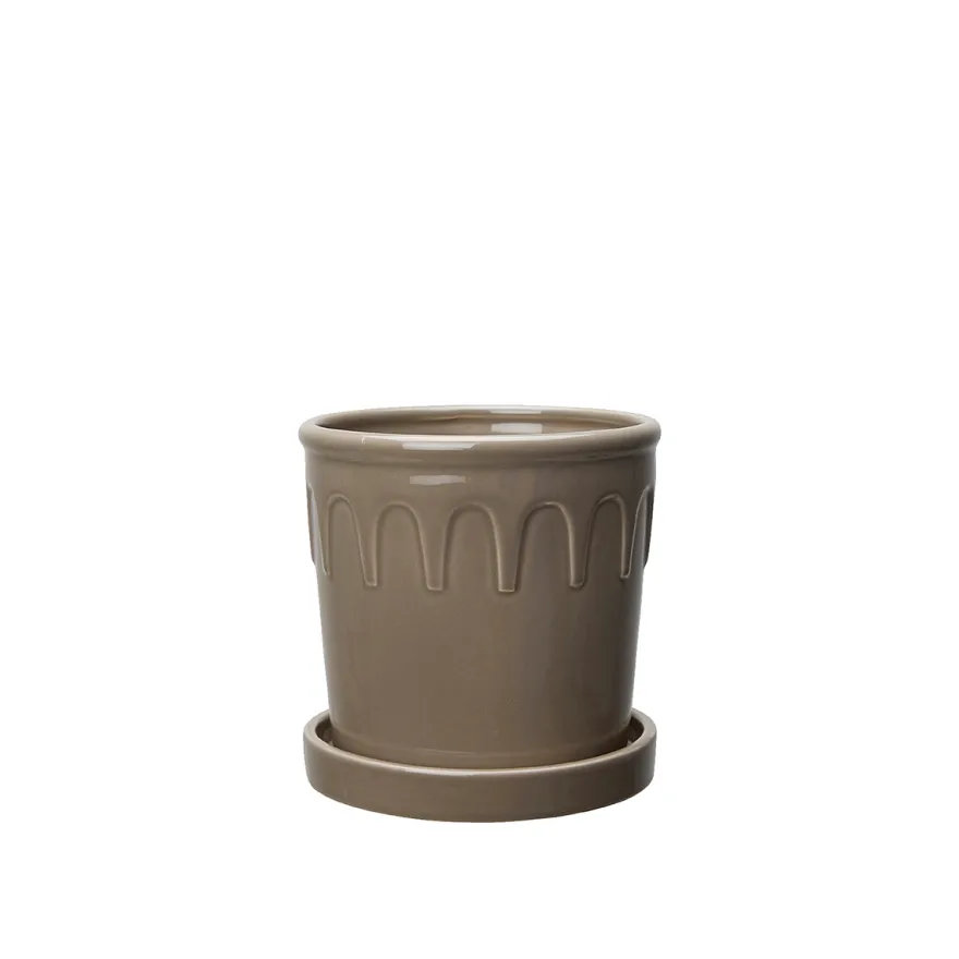 Wikholm LYKKE urtepotteskjulere - Taupe, sæt med 3 stk.
