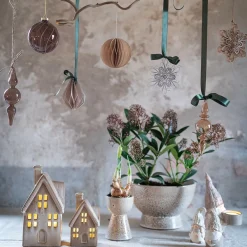 Wikholm Lyshuse med LED - Sæt med 2 stk. - Beige Melange
