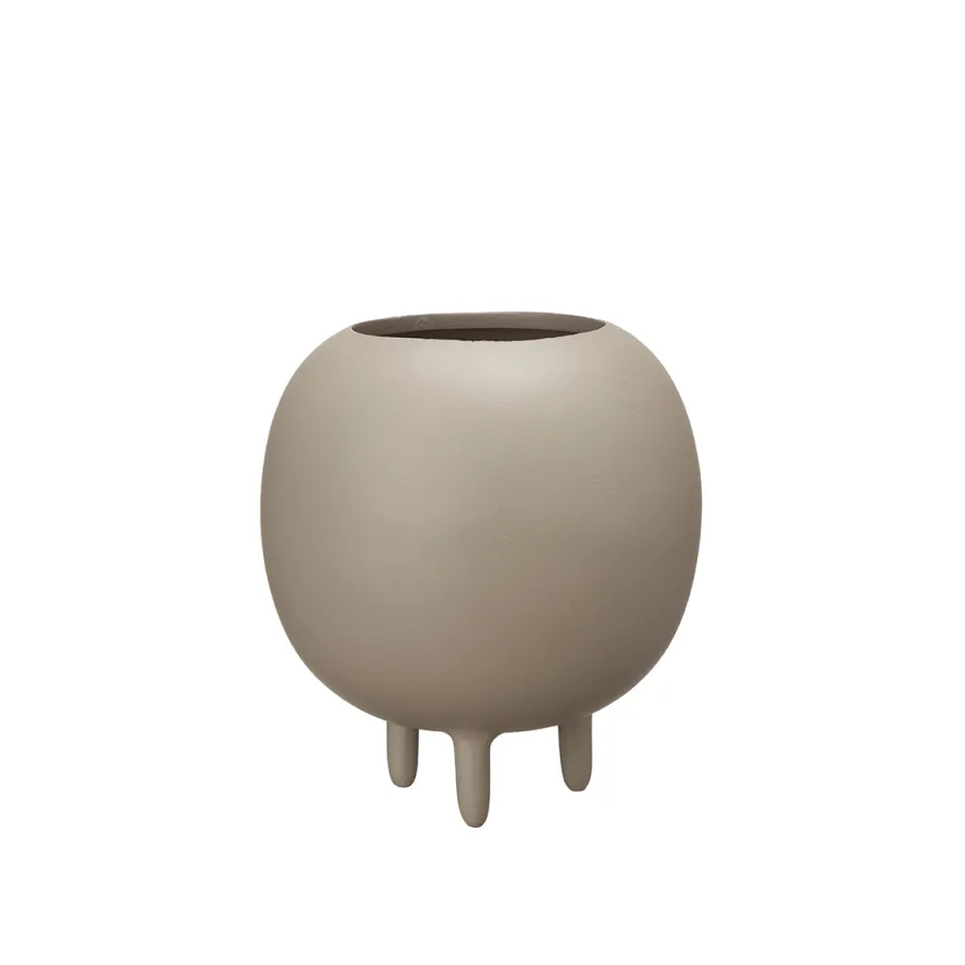 Wikholm Sonia urtepotteskjuler - Small, Mat Linen