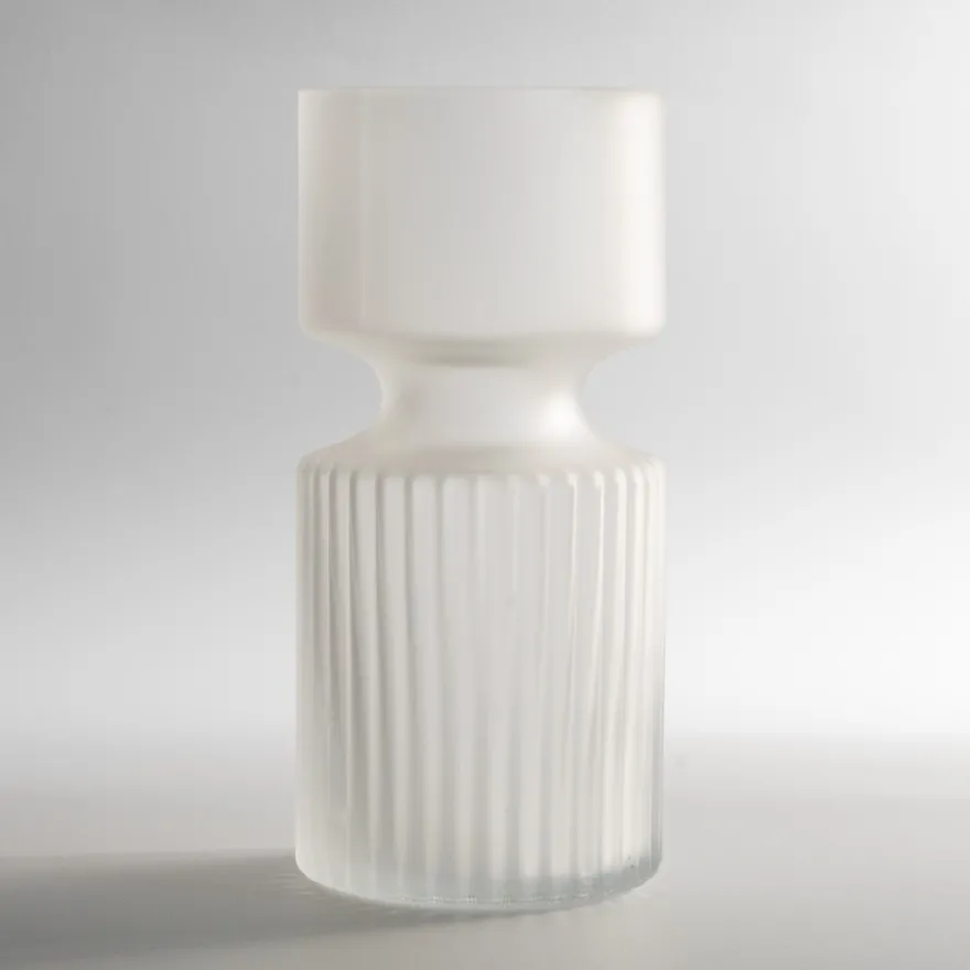 Wikholm Vase til Hyacinter - Frosted, Riffle - LARGE