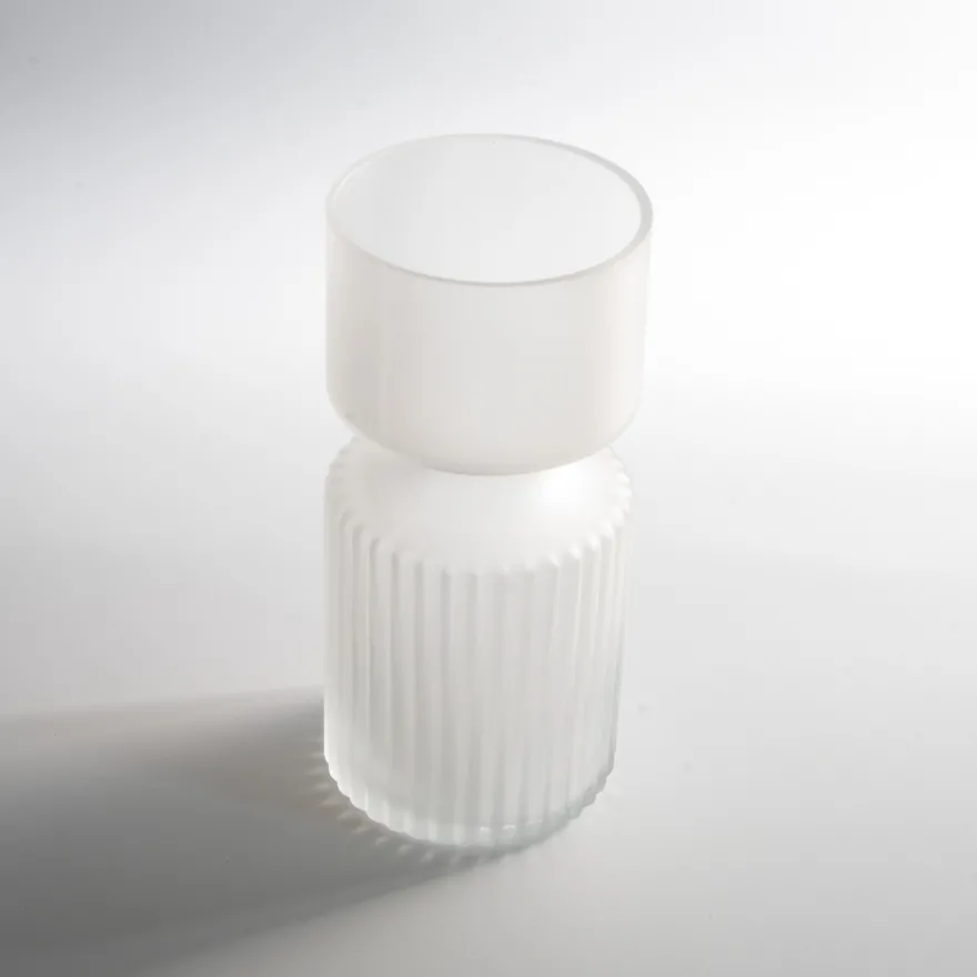 Wikholm Vase til Hyacinter - Frosted, Riffle - LARGE