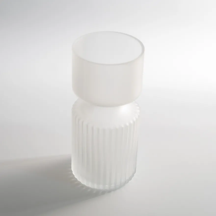 Wikholm Vase til Hyacinter - Frosted, Riffle - LARGE
