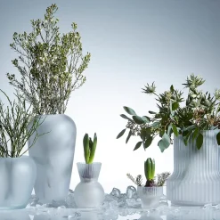 Wikholm Vase til Hyacinter - Frosted, Riffle - SMALL