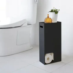 Yamazaki Beholder til toiletpapir, lille til 8 ruller - Sort
