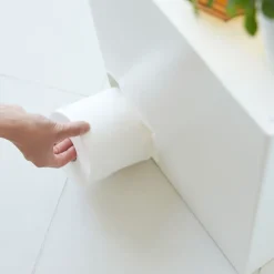 Yamazaki Beholder til toiletpapir, stor til 12 ruller, Hvid