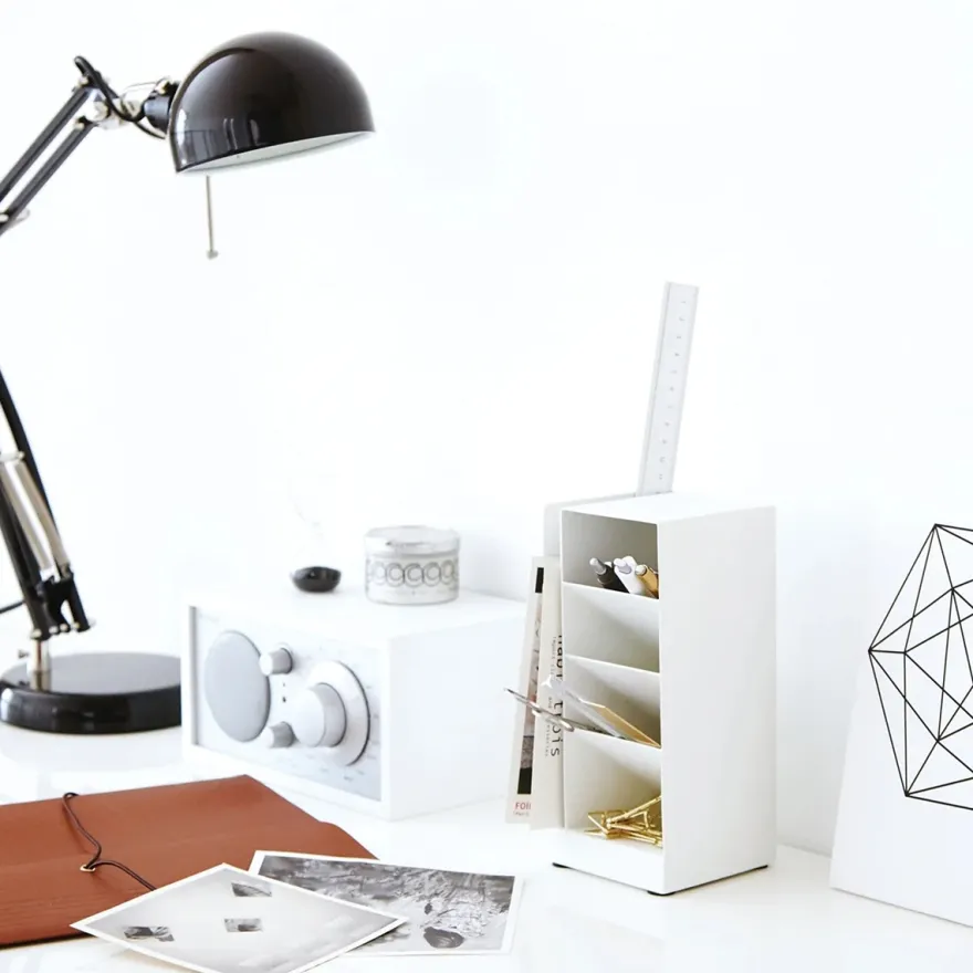 Yamazaki Desk Organizer - Hvid