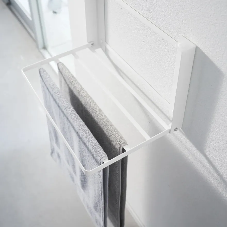 Yamazaki foldbar hylde/tørrestativ - Hvid