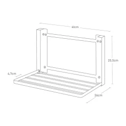 Yamazaki foldbar hylde/tørrestativ - Hvid
