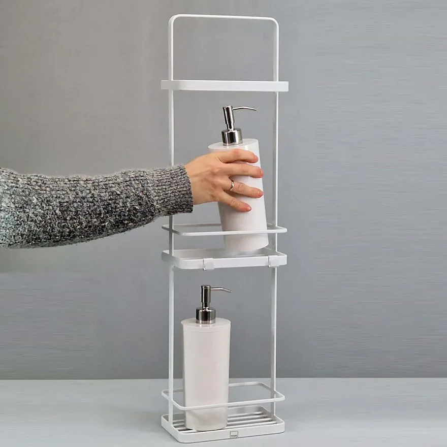 Yamazaki Hylde til badeværelset - Tower Rack, hvid