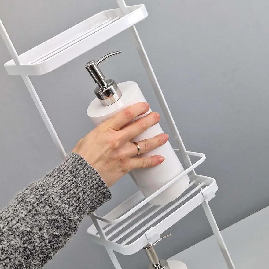 Yamazaki Hylde til badeværelset - Tower Rack, hvid
