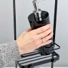 Yamazaki Hylde til badeværelset - Tower Rack, sort