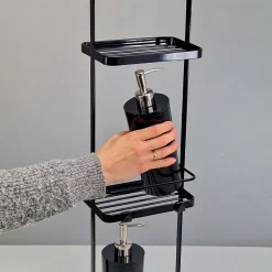 Yamazaki Hylde til badeværelset - Tower Rack, sort