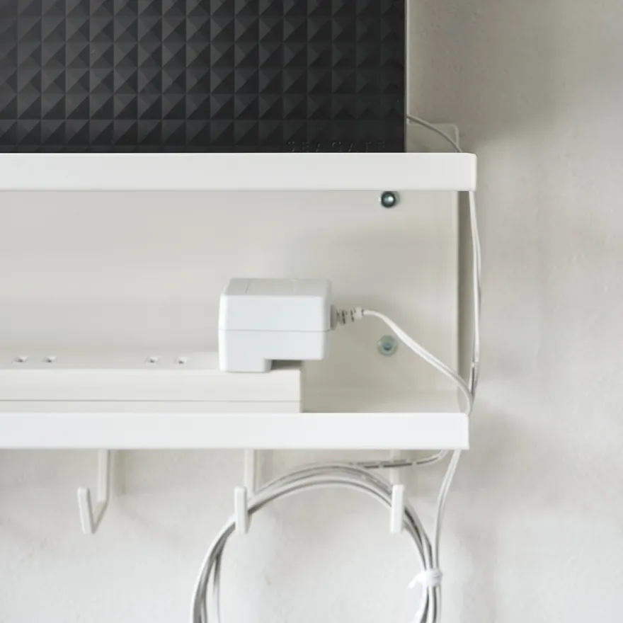 Yamazaki Kabel- og Router organiser - Hvid