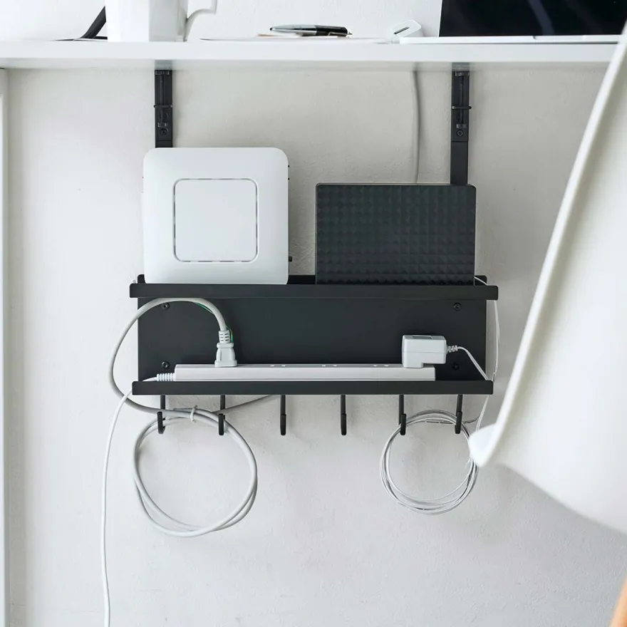 Yamazaki Kabel- og Router organiser - Sort
