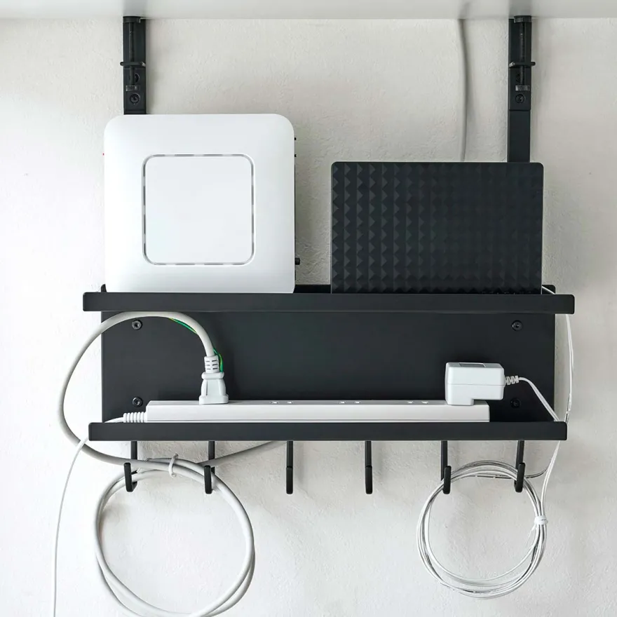 Yamazaki Kabel- og Router organiser - Sort