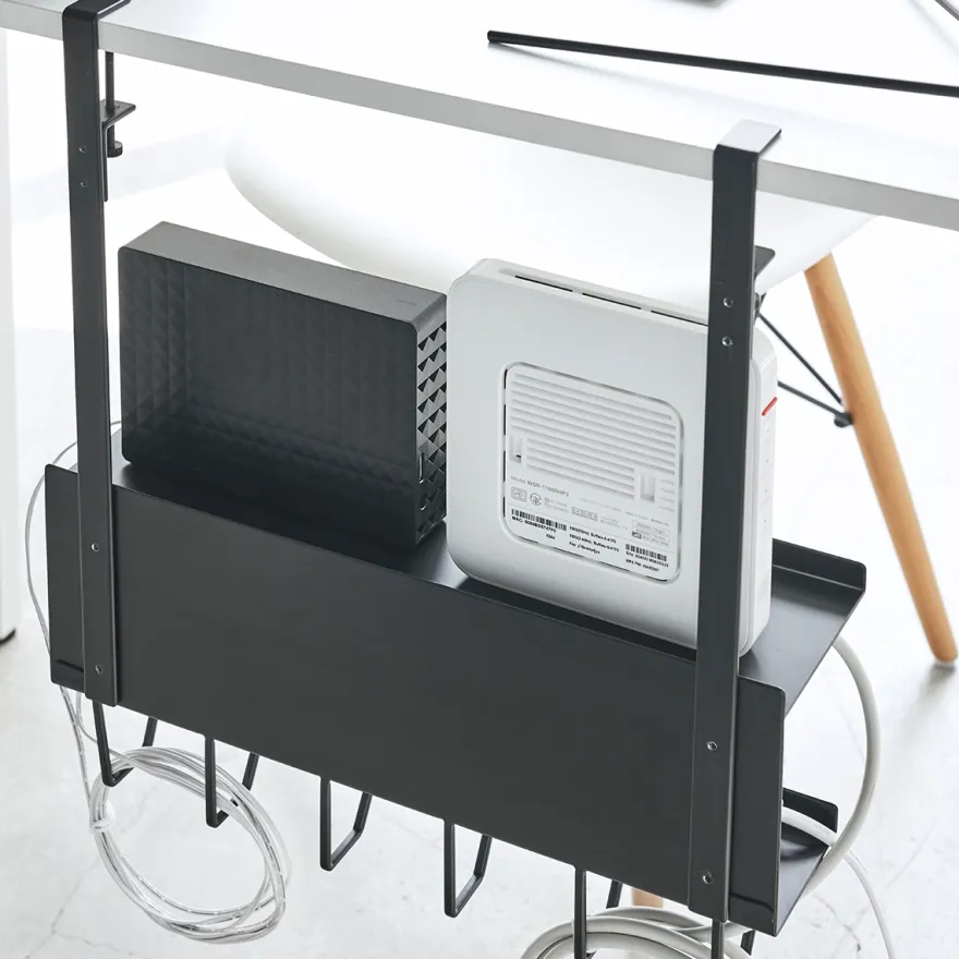 Yamazaki Kabel- og Router organiser - Sort