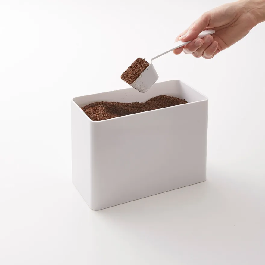 Yamazaki lufttæt beholder til kaffe - Hvid