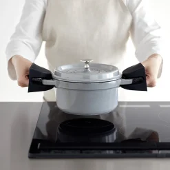 Yamazaki Magnetiske grydelapper i silikone - Sort