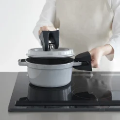 Yamazaki Magnetiske grydelapper i silikone - Sort