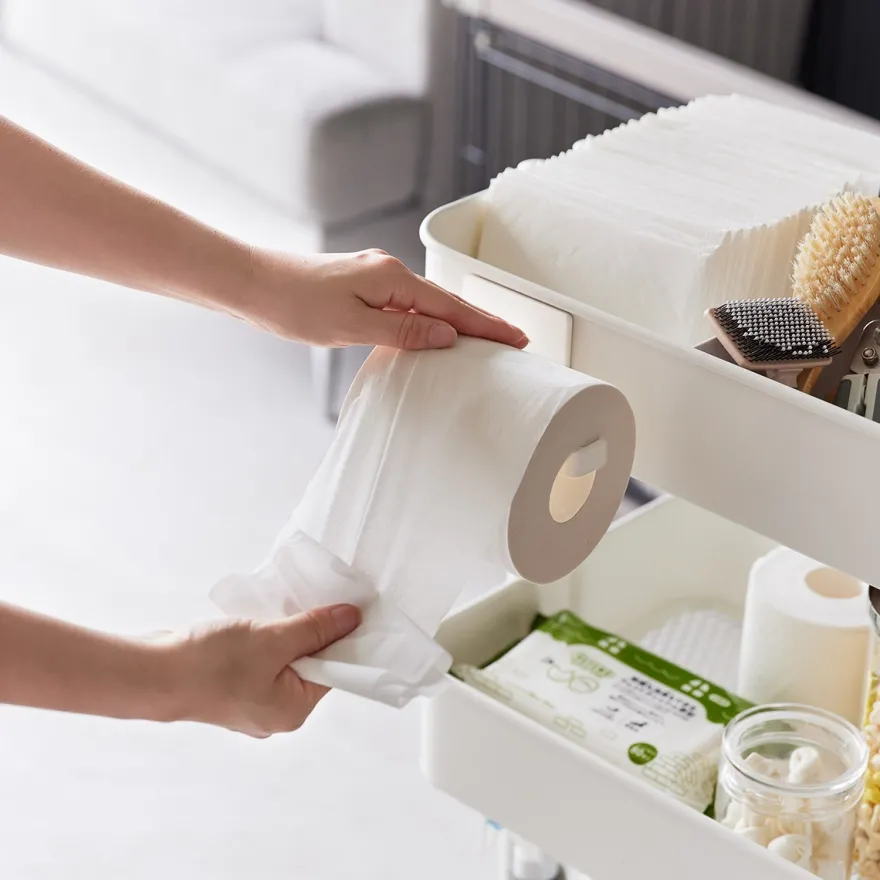 Yamazaki Magnetisk holder til toiletpapir - HVID
