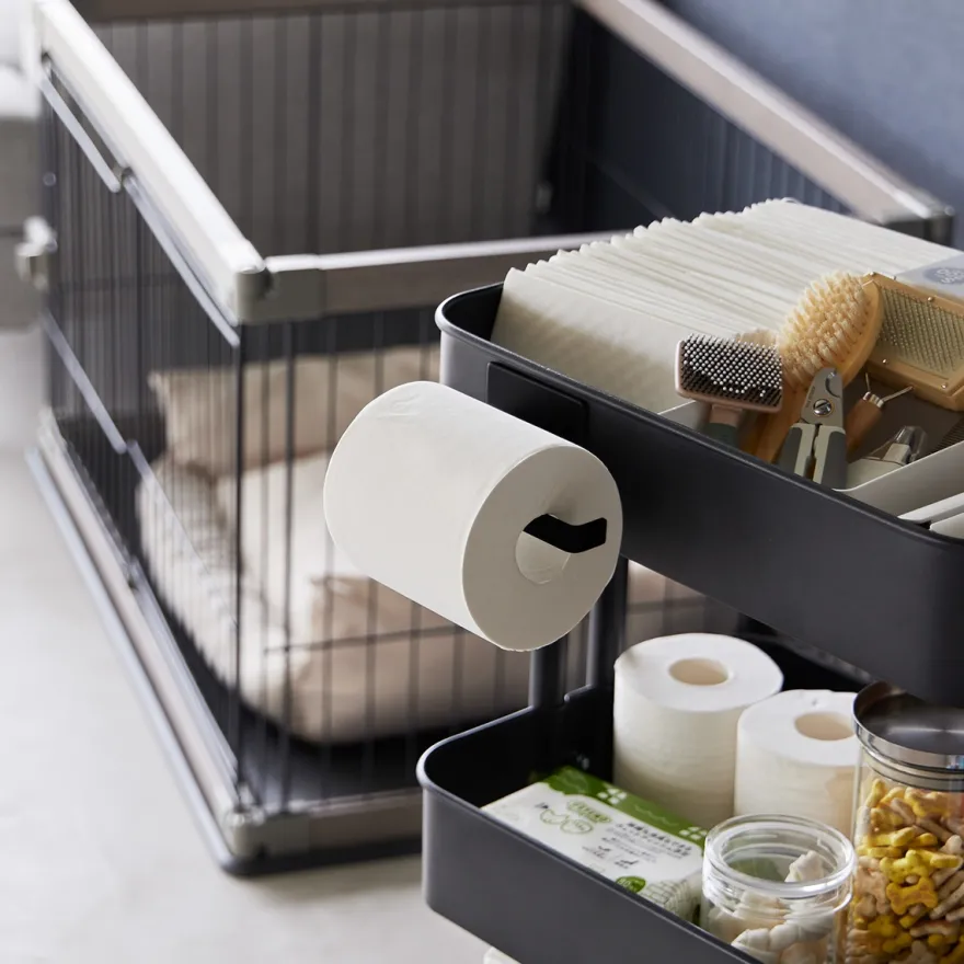 Yamazaki Magnetisk holder til toiletpapir - SORT