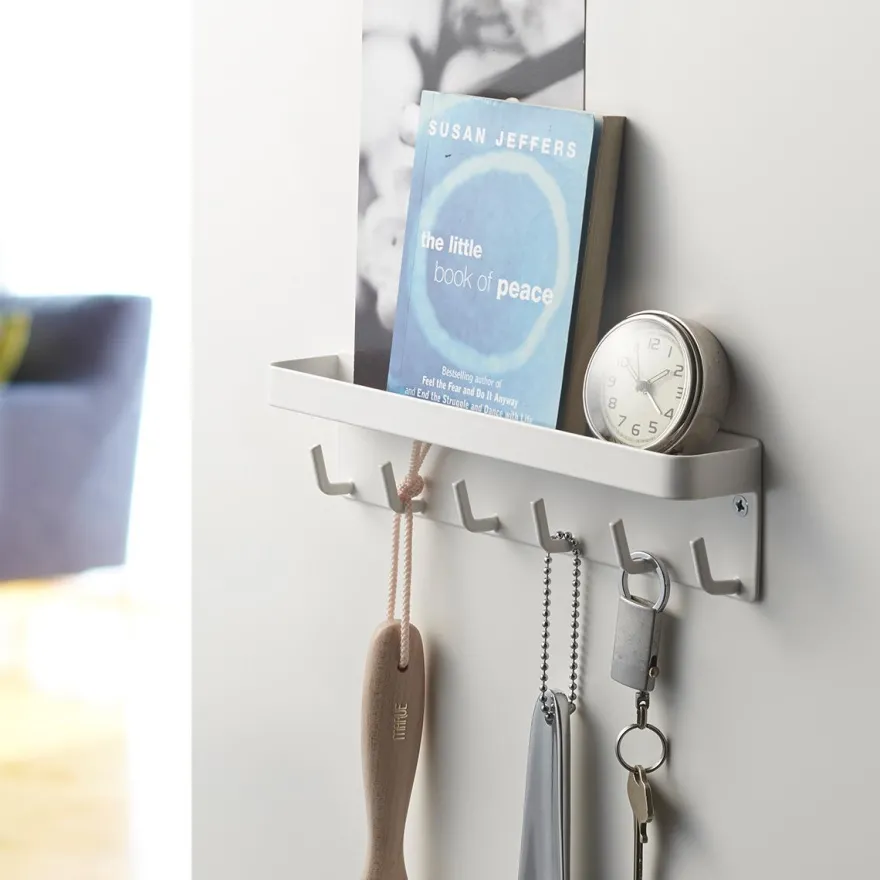 Yamazaki magnetisk nøglebræt med bakke, hvid