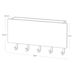 Yamazaki magnetisk nøgleholder RIN - Sort