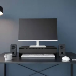 Yamazaki Monitor Stand med skuffe. SORT