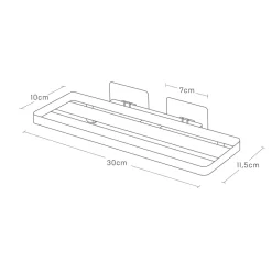 Yamazaki Selvklæbende Sanitary Tray til væggen - FILM, Sort