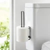 Yamazaki Selvklæbende toiletrulleholder til væggen - FILM, Sort