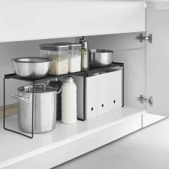 Yamazaki Stabelbar Hylde i metal - Large, SORT