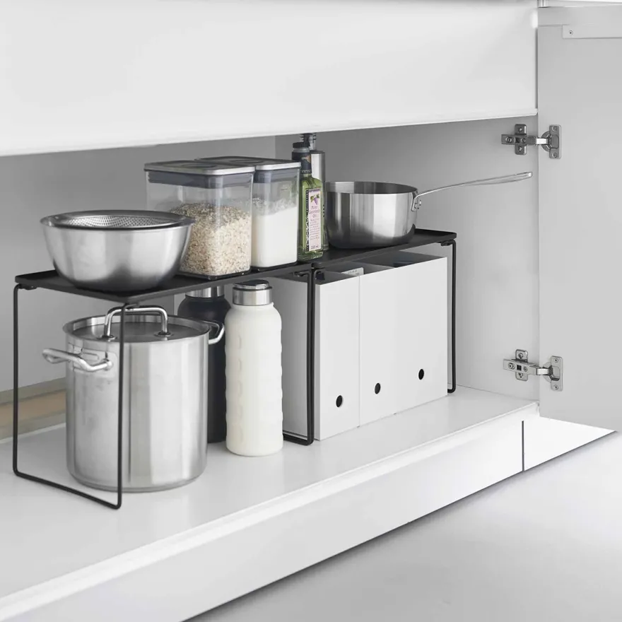 Yamazaki Stabelbar Hylde i metal - Large, SORT