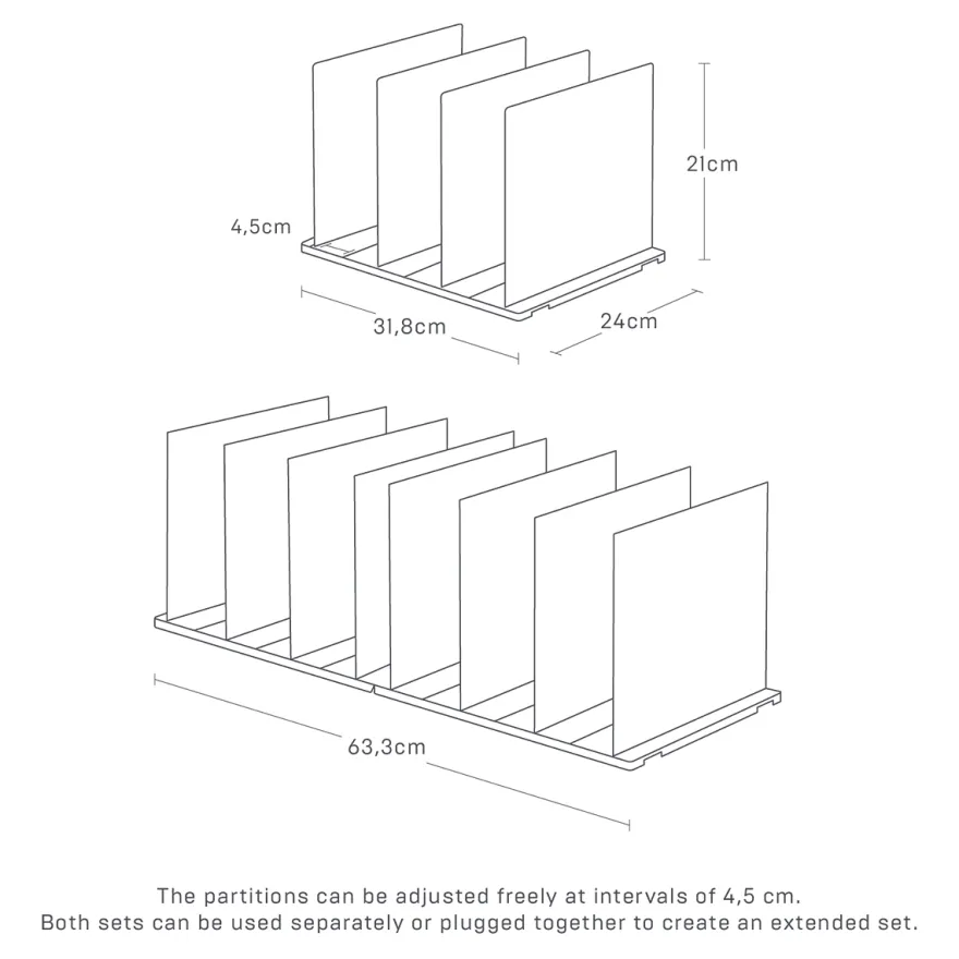 Yamazaki Taske Organizer til skabet - Hvid